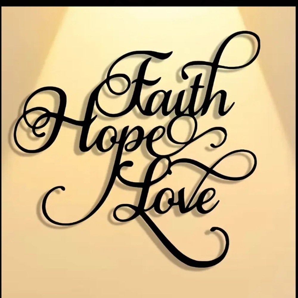 Black Wood or Metal Art Inspirational Wall Decor - Picture 5 of 10